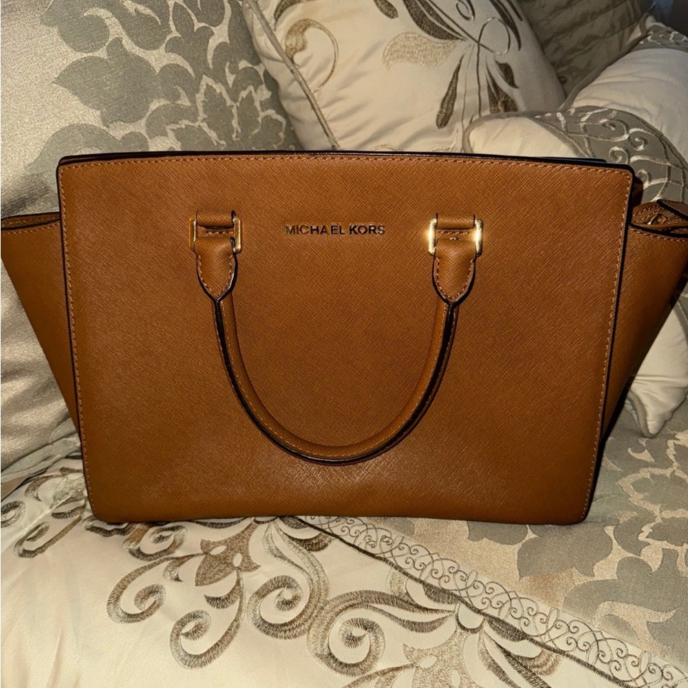 Michael Kors Tan Satchel Bag
